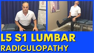 L5 S1 Lumbar Radiculopathy Treatment  L5 S1 Disc Bulge Exercises  Dr Walter Salubro [upl. by Celinka]