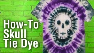 HowTo Make a Tie Dye Skull Shirt [upl. by Birk903]