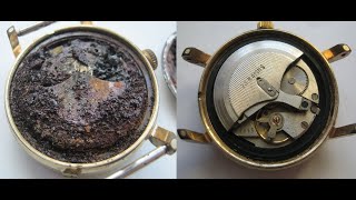 RESTORATION USSR mens watch Poljot  Восстановление часы СССР Полет [upl. by Taylor]