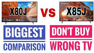 Things You Should Know  Sony X80J vs Sony X85J  Which One Is Value For Money  Powerful Comparison [upl. by Ehrlich]