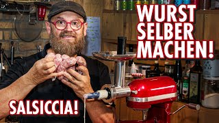 Wurst selber machen  Salsiccia mit Kitchen Aid wursten 🛑 [upl. by Arvin585]