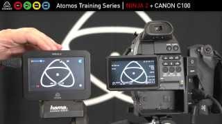 Atomos Ninja 2  Canon EOS C100 Setup Guide [upl. by Haldi707]