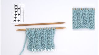 How to knit a simple textured pattern worked back and forth [upl. by Ellertal]