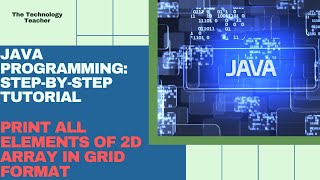 Java Tutorial Print 2D Array in Grid Format [upl. by Tipton]