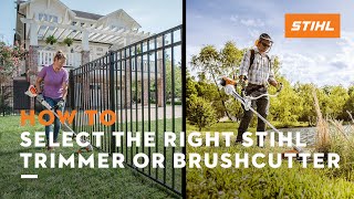 How to Select the Right Trimmer or Brushcutter  STIHL Tips [upl. by Aivatra]