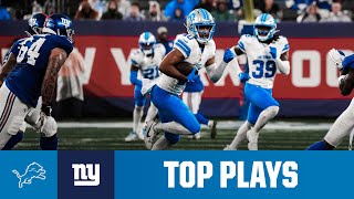 Top plays from Lions at Giants  NFL Preseason Week 1 [upl. by Nohsed914]