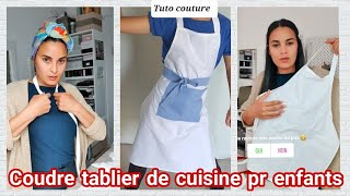 tuto couture tablier de cuisine pour enfant [upl. by Nwahsir]