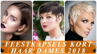 Mooie feestkapsels kort haar dames 2018 [upl. by Adnuhsar971]