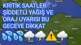 ACİL UYARI ⛈️⛈️⚠️⚠️ [upl. by Ayrotal]