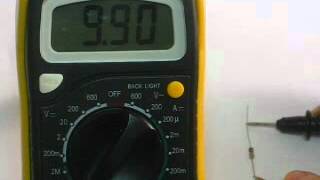 Ranged Multimeter 10k Resistor Test [upl. by Fogg960]