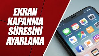 EKRAN KAPANMA SÜRESİNİ AYARLAMA ANDROİD TELEFON [upl. by Yorker]