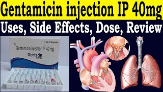 Gentamicin injection ip 40mg in hindi  Gentacin injection ip 40mg Review  Uses Side Effects Dose [upl. by Neih]