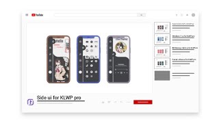 KLWP Theme Side ui for Free androidcustomization nfystudio [upl. by Parshall612]