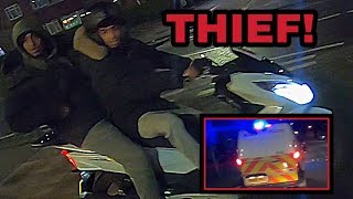 Moped thieves tracked down Bike taken from them Part 1 [upl. by Zoa566]