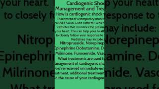 Cardiogenic shock cardiogenicshock cardiacinjury cardiacsafety [upl. by Nirre]