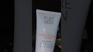 pureskin Mattifying cooling facelotion 50ml likemyshorts viralshort shortsfeed skincare [upl. by Ajim]