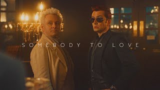 Crowley amp Aziraphale  somebody to love [upl. by Aerbma]