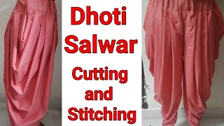 Dhoti salwar cutting and stitching  For 11 to 13 years girl [upl. by Vivyanne230]