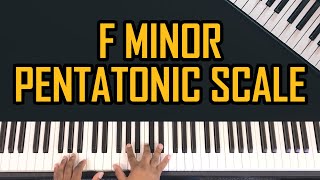 How To Play The F Minor Pentatonic Scale On Piano  Beginners Lesson  Tutorial [upl. by Sheaff346]