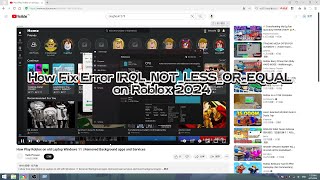 How Fix Error IRQLNOTLESSOREQUAL on Roblox 2024 [upl. by Yrallih]