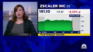 Zscaler shares plummet following earnings beat [upl. by Aremat]