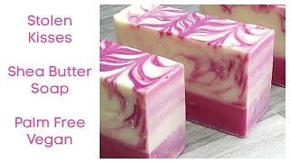 Making Stolen Kisses Shea Butter Soap [upl. by Ennaxxor801]