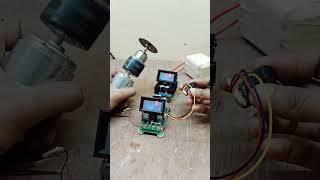 DC voltage regulator and dc motor DIY cutting machine engineering electronic [upl. by Eilak71]