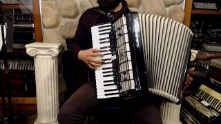 3681  Black Settimio Soprani Piano Accordion LMMH 41 120 1499 [upl. by Beard]