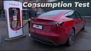 Tesla Model 3 Highland Long Range Consumption Test [upl. by Melissa666]