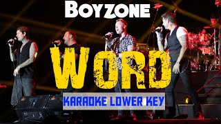 Boyzone  Words karaoke lower key [upl. by Caswell]