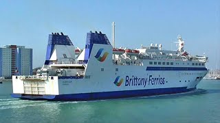 Brittany Ferries  MV Barfleur at Portsmouth [upl. by Irreg]