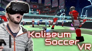 TABLE SOCCER FOOSBALL IN VIRTUAL REALITY  Koliseum Soccer Gameplay HTC Vive VR [upl. by Mylor]