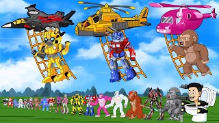 TRANSFORMERS DEVASTATION Bumblebees Sadness  Godzilla Kong Ultra ARCEE Adult Bumblebee Optimus [upl. by Haff]