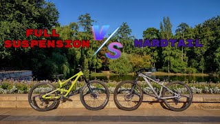 FULL SUSPENSION VS HARDTAIL  BIKE VLOG [upl. by Dagnah]