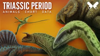 TRIASSIC PERIOD Animals size comparison and data Paleoart [upl. by Rotce]