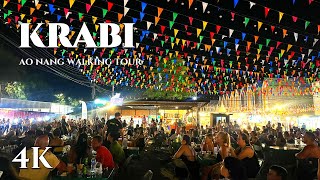 4K WALK Walking in Krabi Ao Nang Nightlife on April 2024 l Thailand [upl. by Safoelc620]