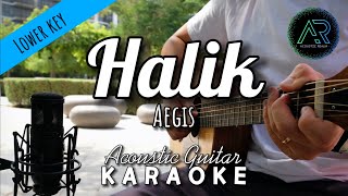 Halik by Aegis Lyrics  Acoustic Guitar Karaoke  TZ Audio Stellar X3 [upl. by Nevin]