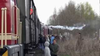 Berliner Eisenbahnfreunde starten Osterdampf 2012 [upl. by Sidnala]