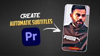 Create Automatic Subtitles in Premiere Pro [upl. by Amlet]