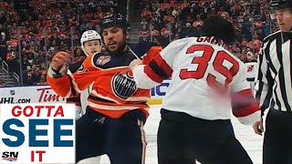 GOTTA SEE IT Milan Lucic Vs Kurtis Gabriel Goes Full 12 Rounds For Heavyweight Fight [upl. by Dyann]