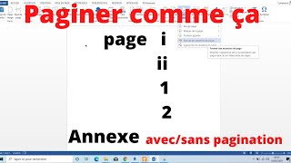 comment paginer différemment un document word [upl. by Rehpotsihrc]