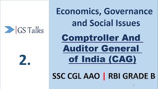 Economics and Governance  Comptroller and Auditor General of India  CGL AAO  RBI Grade B [upl. by Adaran652]