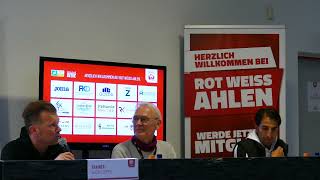 Pressekonferenz RotWeiss Ahlen vs Wuppertaler SV 21 11112023 [upl. by Greenes]