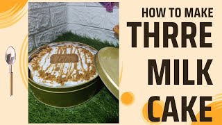 Three Milk Cake Recipe Try to beginer foryou bakedwithlove cream viral food shortvideo whip [upl. by Uriia860]