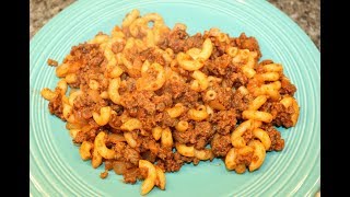 Making Beefaroni – 4 Ingredient Recipe [upl. by Annodas946]