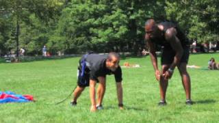 Dru Ha Marathon Training Part 1 with Celebrity Trainer Mark Jenkins [upl. by Lledroc]