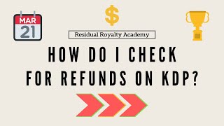 How to Check for Refunds On Amazon KDP  Low amp No Content Book Publishing  Best Business Ideas 2020 [upl. by Davon]