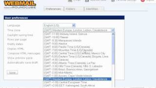 How to edit your preferences in RoundCube  RoundCube [upl. by Caresse]