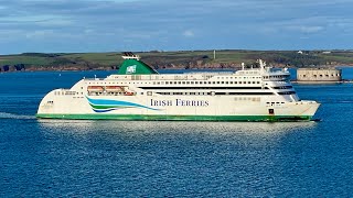 MV Oscar Wilde Inbound to Pembroke Dock 8124 [upl. by Anilram734]