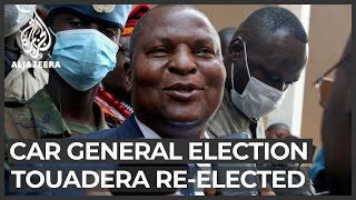 Central African Republic President Touadera reelected [upl. by Ulric]